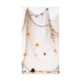 thumbnail image 3 of Mediterranean Style Decorative Fishing Net Nautical Decorative Fishing Net with Shells Restaurant Decoration Home Decoration Bar Theme Decoration (1.5mx2m beige), 3 of 4