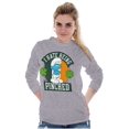 thumbnail image 4 of Smurfs Hate Being Pinched St Paddy Long Sleeve TShirt Men Women Brisco Brands S, 4 of 6