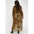 thumbnail image 3 of Maxi Vestido Vaporoso Tallas Extras Roman Fashion 2387 Animal Print cafe 38, 3 of 5