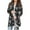 Black, variant on Women's Halloween Cardigan Sweater Loose Casual Open Front Pumpkin/Skull Printed Long Sleeved Cardigan Outwear (L, Orange C)