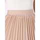 thumbnail image 5 of Faldas largas plisadas maxi de trabajo casual de vacaciones con cremallera lateral de cintura alta INSPIRE CHIC para mujer en rosa claro, 5 of 6