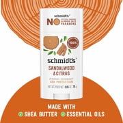 (Pack Of 6) SCHMIDTS Deodorant Citrus & Sandalwood 2.65 Oz