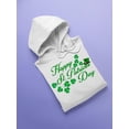 thumbnail image 3 of Happy St. Patricks Day Quote Hoodie Women -SPIdeals Designs, Female 3X-Large, 3 of 4