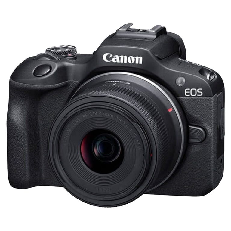 Canon EOS R100 Mirrorless Camera with RF-S 18-45mm Lens + 64GB