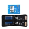 thumbnail image 1 of H&B 35pcs/set Professional Drawing Kit Pencils Sketch Charcoal Pencil Painting Tool Art Supplies with Carrying Bag, 1 of 5