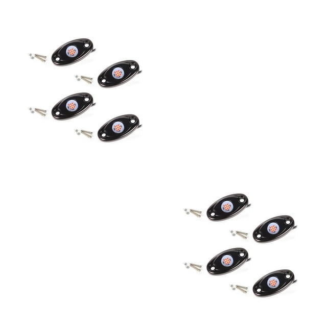 Riwesomey 4 Uds luces de chasis de coche LED neón bajo el coche luz brillante alto brillo camión Trail Rig lámpara atmósferas decorativas Type2 NO2