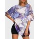thumbnail image 3 of T-shirt short sleeve round neck summer casual loose D927, 3 of 5