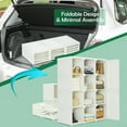 thumbnail image 3 of GVN Bedroom Armoire Wardrobe Closet Clothes Storage,Clothes Foldable Armoire Wardrobe Closet with 12 Cubby Storage, 3 of 10