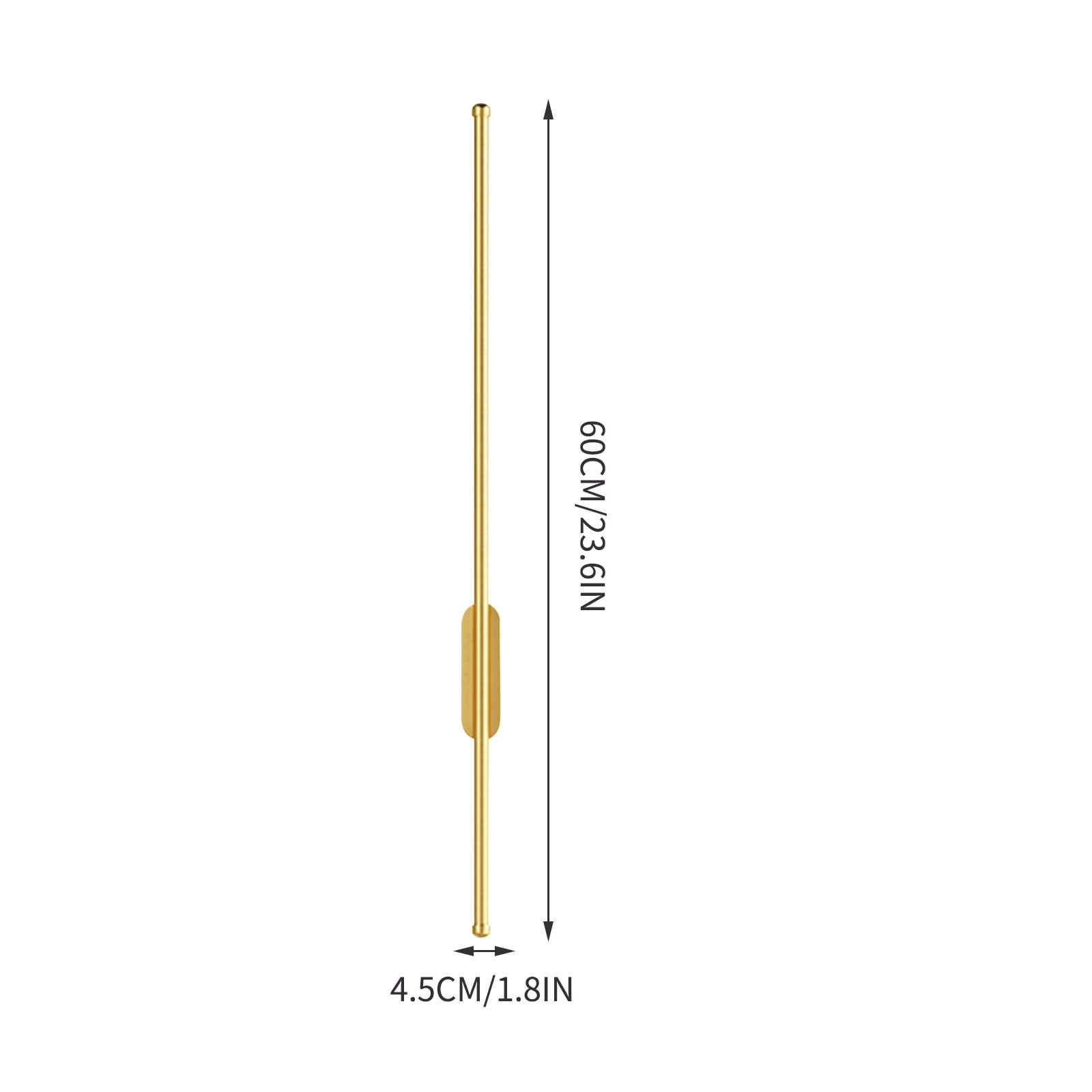 ZHMRFG Indoor USB LED Wall Light 24in Long Strip 3 Color Temperature Adjustable Modern Wall Sconce for Living Room Bedroom Bathroom Vanity Balcony Hallway Coffee Bar Office Hotel Indoor Home Decor