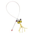 thumbnail image 2 of Juguete interactivo con forma de mariposa para gatos, divertido juguete para practicar con cascabeles. mariposa amarilla, 2 of 9