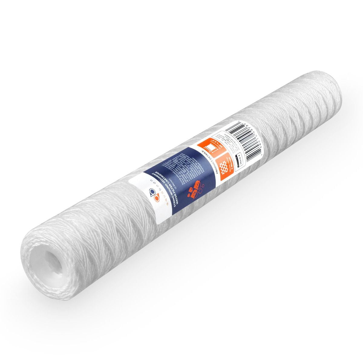 Aquaboon 5 Micron 20" x 2.5" String Wound Sediment Water Filter Cartridge | Universal Replacement for Any 20 inch RO Unit | Compatible with 101-230, PD-5-20, AP110-2C, P5-20, CFS124-C20, 25-Pack