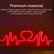 thumbnail image 3 of Electrocardiograma Latido Del Corazón Letrero De Neón Luz Compacta Artística Alimentada Por Usb Lámpara De Paisaje Decoración Luz De Pared Lámpara De Ambiente Para Dormitorio Lounge Bar Serendint HA027577-01, 3 of 6