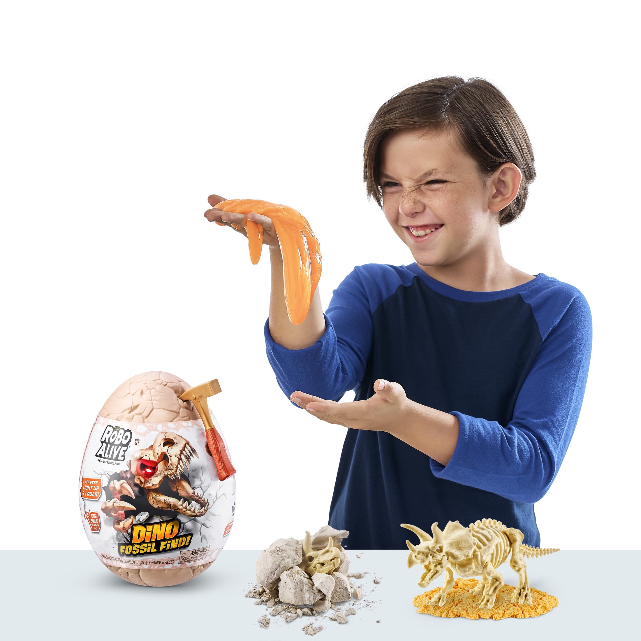 Robo Alive Dino Fossil Find Surprise Unboxing Robotic Toy by ZURU