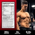 thumbnail image 3 of Proteína de suero MUSCLETECH NITROTECH WHEY 4 LBS GALLETA Cookies & Cream, 3 of 5