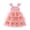 Pumpkin Pink, variant on WIBACKER Toddler Baby Girl Xmas Princess Dress Ruffle Sleeveless Summer Tutu Dresses Tiered Ruffle with Pom Poms Tulle Sundress 1-6Y