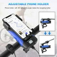 thumbnail image 3 of DAMAIE Rechargeable USB Bike Light, 550 Lumen Powerful LED Bike Light with Alarm and Phone Holder, Rechargeable Headlamp for ATV, Road Bike and Scooter -B, 3 of 5