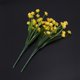 thumbnail image 3 of 24 Unids Flores Artificiales Plantas Al Aire Libre, 8 Ramas Faux Plastic Greenery Arbustos Plantas Colgando Maceta Cocina Hogar Boda Oficina Jardín Decoración Amarillo, 3 of 10
