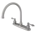 thumbnail image 4 of Kingston Brass KB729ALLS 8-Inch Centerset Kitchen Faucet, Brushed Nickel/Polished Brass, 4 of 6