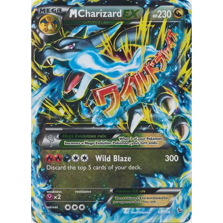Pokemon Mega Charizard Xy Flashfire Holo Card