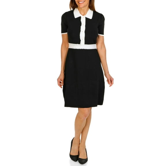Bealls BLACK Women's Short Sleeve Dress, US X-Large