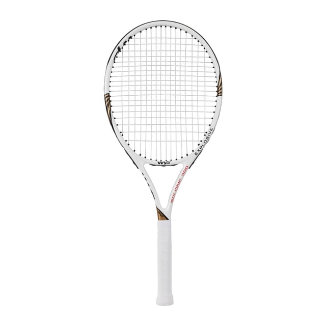 koolsoo Tennis Racket Shockproof Nonslip Grip Tennis Racquet for Park Beach Backyard White
