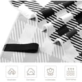 thumbnail image 3 of SKYSONIC Beach Towels 30"x60", Tartan White Black Plaid Camping Towels Sand Free Beach Towel, Large Beach Towels Quick Dry Bath Travel Towels Pool Yoga Beach Mat for Men Women, 3 of 7