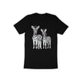 thumbnail image 4 of Stripped Pattern Zebra Horse Animal Print Gift Adult Women T-Shirt Cool Zebra Print Design Birthday Holiday Presents Tshirt, 4 of 10