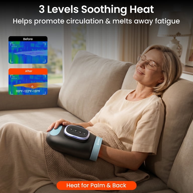 Comfier Electric Hand Massager With Heat, Cordless photo 4