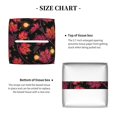 thumbnail image 5 of KLL Beautiful Maple Leaf Lantern Print Tissue Box Cover,Leather Tissue Holder Square Facial Tissue Case Facial Paper Organizer Dispenser for Bathroom, Vanity Countertop, 5 of 7