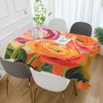 thumbnail image 2 of Yayeee Tablecloths 60" x 90" Rectangle Wrinkle Resistant Party Table Cover, Pink Abstract Floral, 2 of 8