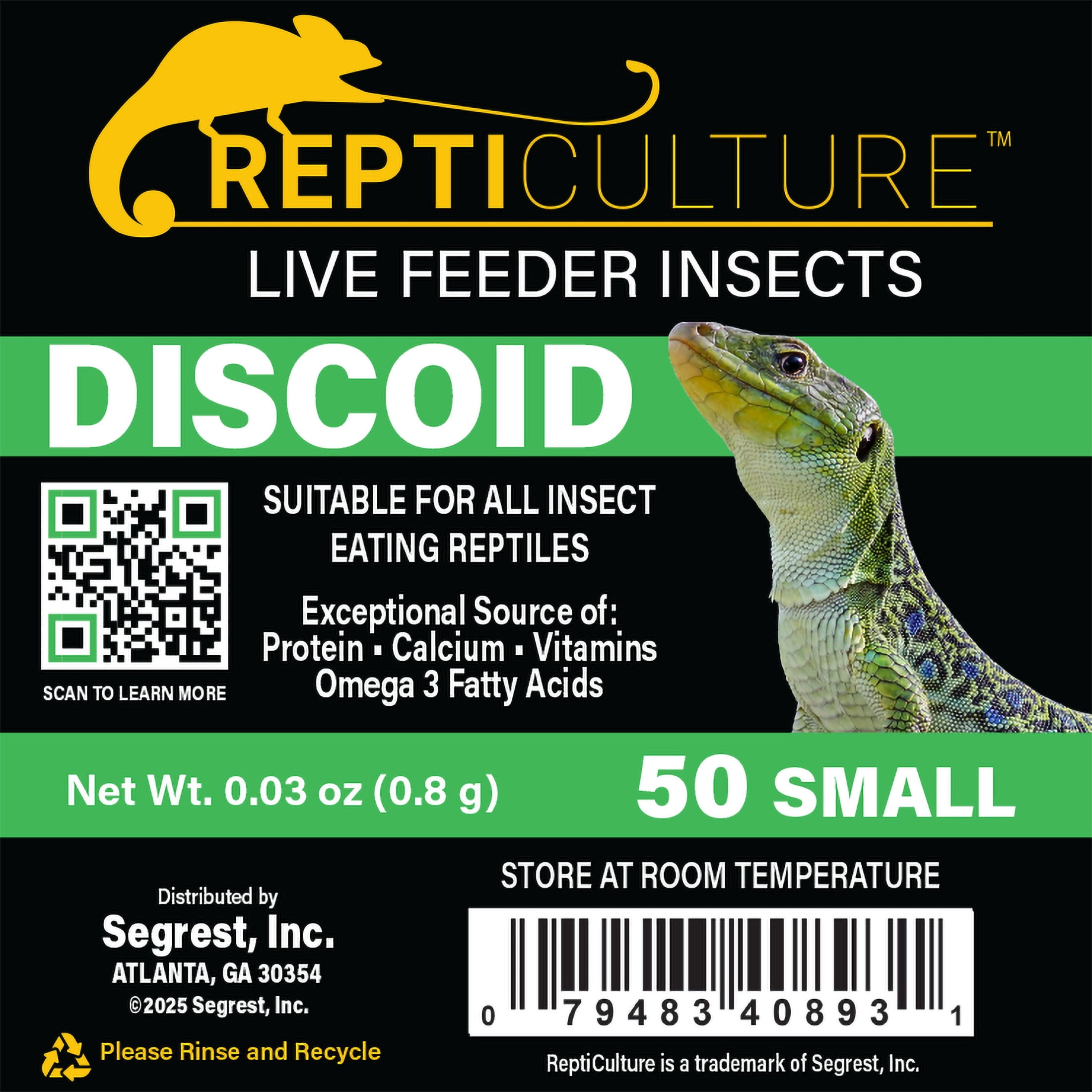 ReptiCulture Small Discoid 50 ct