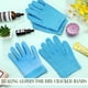 thumbnail image 5 of 2 pares de guantes hidratantes para curar manos secas, guantes hidratantes para curar manos agrietadas con forro de gel, guantes suaves reutilizables para spa (azul), 5 of 5