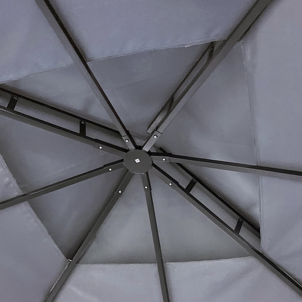 Kadyn 10x10 Ft Waterproof Tent, Outdoor Party Tent with Curtains, Wedding Party Tent for Backyard, Gray Kadyn 10x10 Ft Waterproof Tent, Outdoor Party Tent with Curtains, Wedding Party Tent for Backyard, Gray