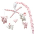 thumbnail image 6 of The Peanutshell Baby Crib Mobile for Girls, Pink Elephant, Musical, 6 of 8