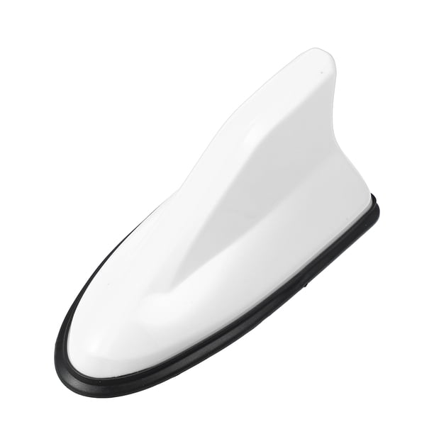 Tiburón Aleta Forma Coche Techo Antena Antena Señal Antena Blanco