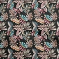 thumbnail image 1 of oneOone Georgette Viscose Black Fabric Tropical Leaf Sewing Material Print Fabric By The Yard 42 Inch Wide, 1 of 5