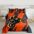 thumbnail image 2 of jejeloiu Black Motorcycle Bedding Comforter Set,Extreme Sports Theme Twin Comforter Sets,Racing Dirt Bike Bedding Set For Boys Kids,Breathable Bedroom Decorative Reversible,2-Piece, 2 of 8