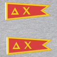 thumbnail image 3 of CafePress - Delta Chi Flag Long Sleeve T Shirt - Womens Baseball Tee, 3 of 4