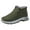 Army Green, variant on QQAMB Womens Shones Footwear Barefoot Waterproof Hiking Boots Snow Boots Winter Shoes Warm Fur Lined Ankle Boot Wide Toe Box Shoe Minimalist Sneakers