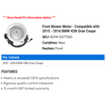 thumbnail image 2 of Front Blower Motor - Compatible with 2015 - 2016 BMW 428i Gran Coupe, 2 of 2