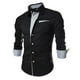 thumbnail image 1 of Hombres Otoño Casual Slim Fit Manga Larga Turndown Pocket Top Blusa Camisa Odeerbi  ODB-6, 1 of 4