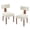 Beige, variant on Hassch Linen Upholstered Dining Chairs Set of 2, Modern Armless Kitchen Chairs with Curved Backrest and Rubber Wood Legs, for Home Office and Living Space, Gray