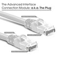 thumbnail image 2 of Huetron™ 5-Pack Cat 5e Ethernet Snagless RJ45 Patch Computer LAN Network Cord Cable (9 ft/WHITE)), 2 of 6