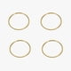 thumbnail image 1 of GHIDBK 0.5mm Extremely Thin Stainless Steel Anti-Tarnish Rings for Women Fashion Simple 18K Pvd Gold Plated Ring Office Style, 1 of 5
