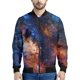 thumbnail image 3 of Chaqueta con cremallera y estampado de universo colorido para hombre, abrigo con estampado 3D de galaxia y espacio, chaquetas casuales holgadas, ropa de calle, mangas largas, 3 of 5