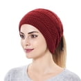 thumbnail image 2 of Jusqu'à 10$ Chapeaux Bombardier Rouges Femmes&Hommes Hiver Tricot Décontracté Chapeaux Chauds Foulard Chapeau en Laine Tricoté Double Usage Protection des Oreilles Chapeau Coupe-Vent, 2 of 5