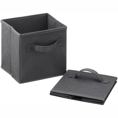Closetmaid Mini Fabric Drawer Black 2pk Walmart Com