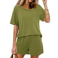 thumbnail image 2 of MuXiKeJi Clothes 2 Piece Short Sets for Women Summer Tank Top Matching Shorts Workout Lounge Set Vacation Tracksuit, 2 of 7