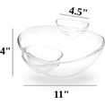 thumbnail image 5 of Acrylic Chip and Dip Bowl Set, 3L Main Bowl, 180ml Dipping Bowls, 5 of 5