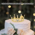thumbnail image 3 of OUNONA Crown Cake Topper Alloy Crown Delicate Crown Shaped Topper for Wedding Birthday Cake, 3 of 8